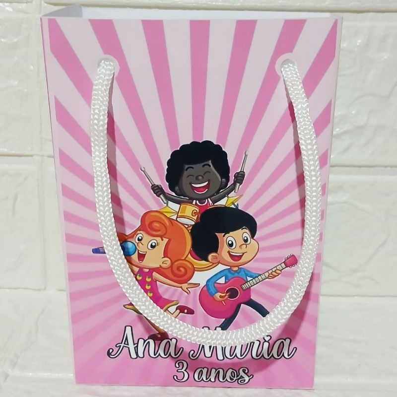 Sacolinhas Personalizadas Três Palavrinhas |Lembrancinhas Surpresa |Festa Infantil