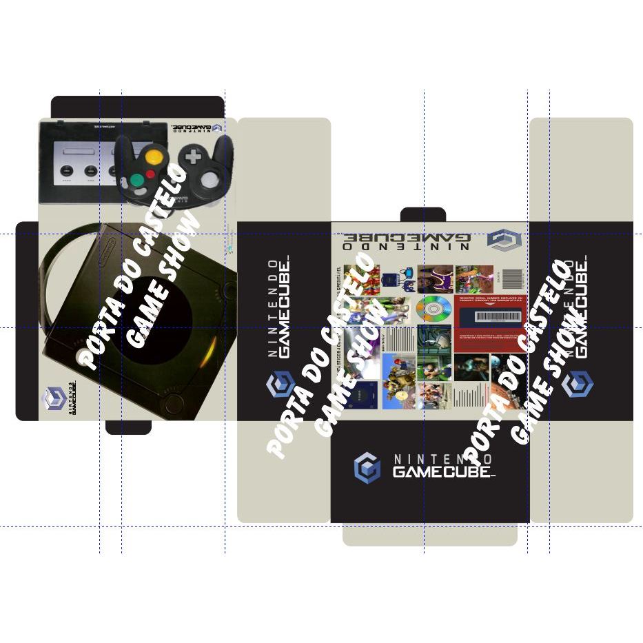 Caixa Vazia Videogame Game Cube Black
