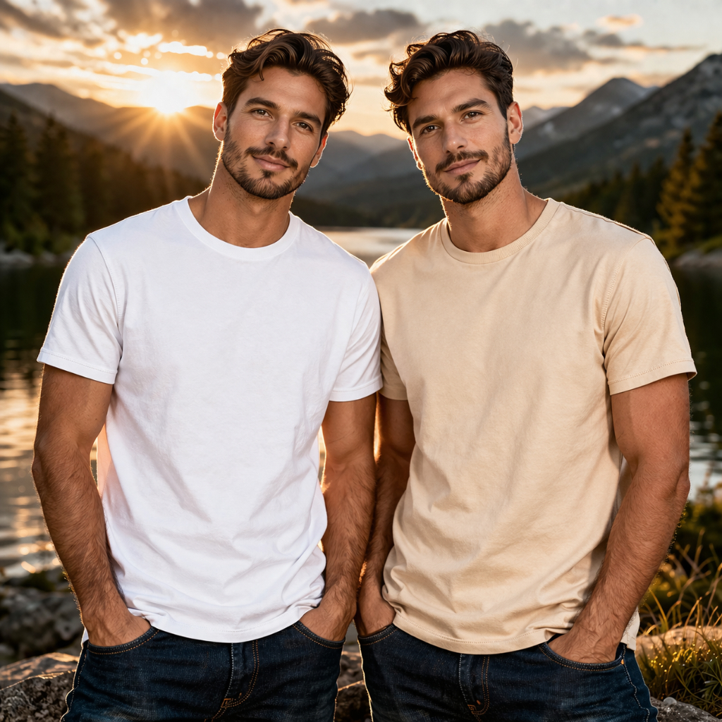 Kit Camiseta Básica Casual 100% Algodão Promoção — imagem 2 de 2
