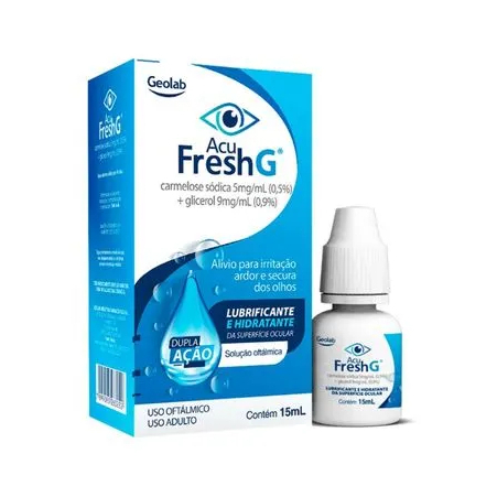 Lubrificante Ocular Acu Fresh G 15ml Dupla Ação