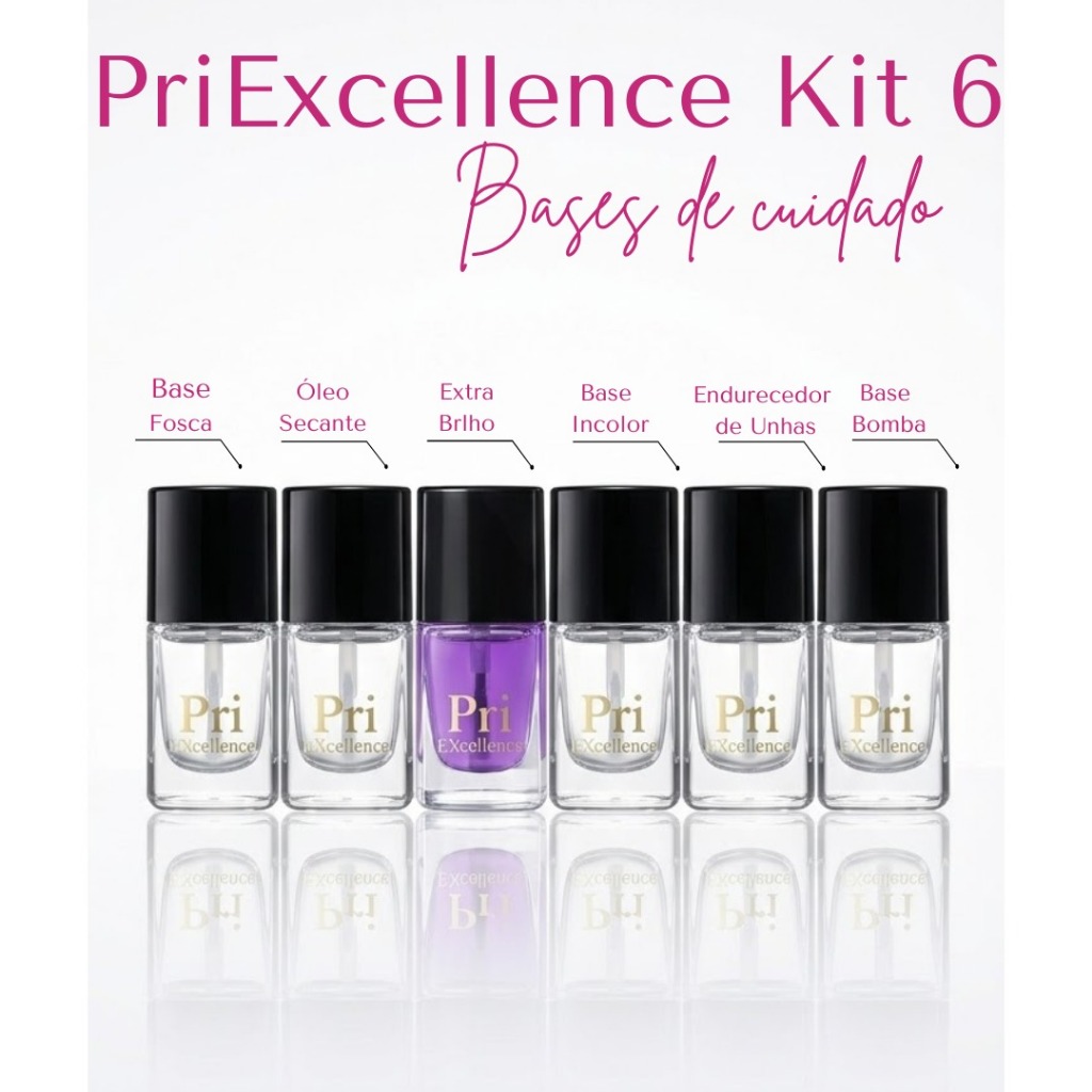 ESMALTE PRISCILA EXCELLENCE  LINHA CUIDADO 10ML- TRATAMENTO INTENSIVO PARA UNHAS FRACAS, QUEBRADIÇAS E CRESCIMENTO LENTO