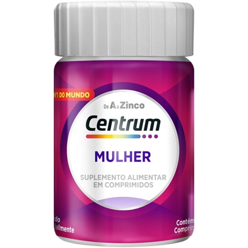 Centrum Multivitaminico Mulher de A a Zinco, Frasco com 30 Comprimidos