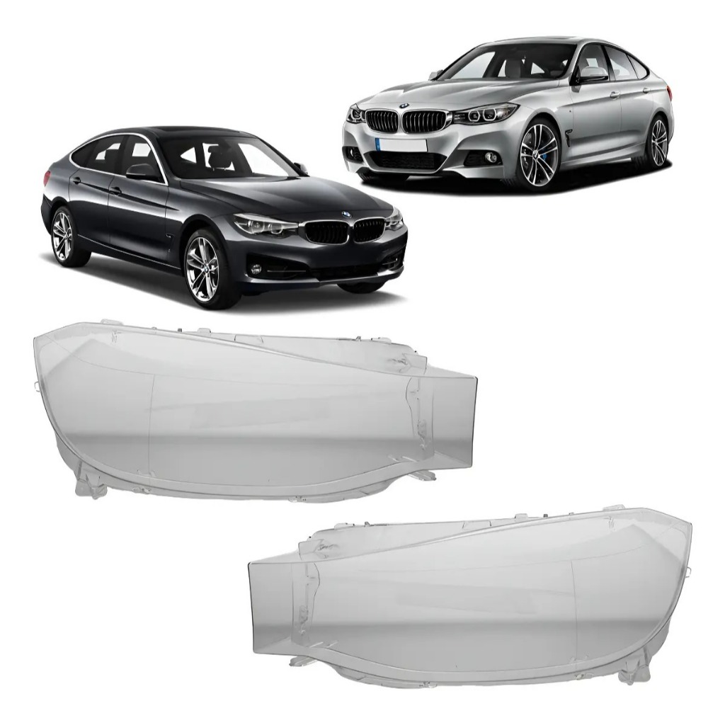 Lente Farol Dianteiro BMW 320i 328i GT 2013 2014 2015 2016 Par 63117339385 63117339386