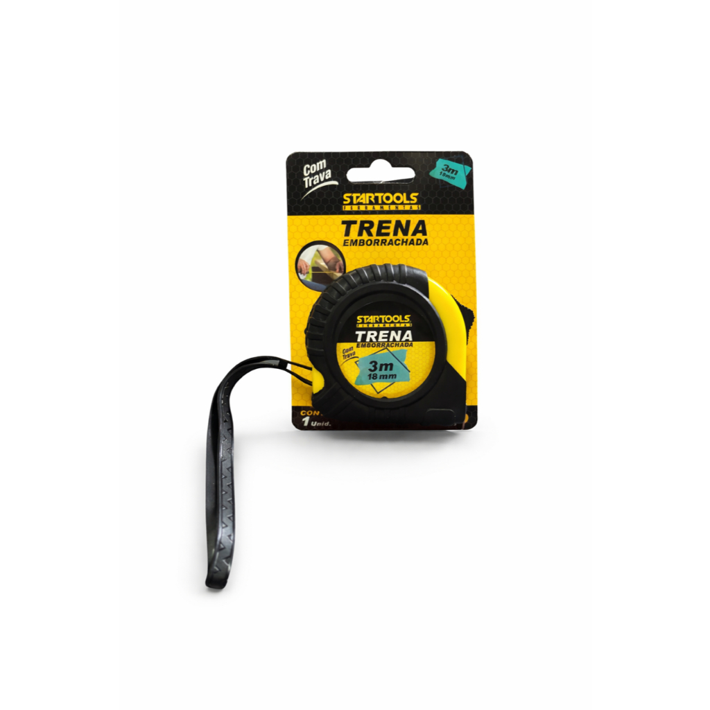 Trena Retrátil Profissional Emborrachada de Aço 3 metros Startools