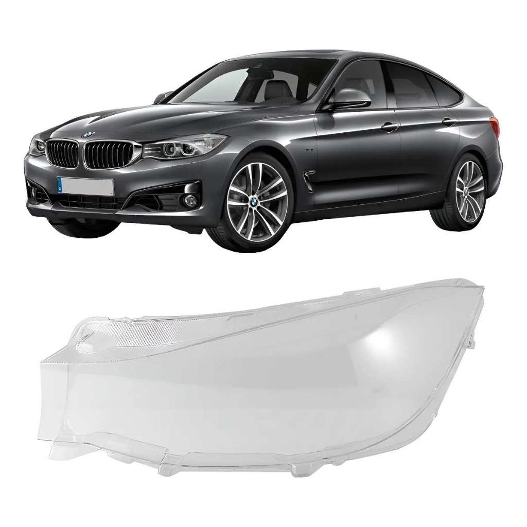Lente Farol Dianteiro BMW 320i GT Sport 2016 2017 Esquerdo Motorista 63117419629