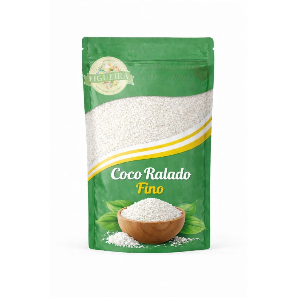 Coco Ralado Fino (low Fat - Baixo Teor De Gordura) - 1kg