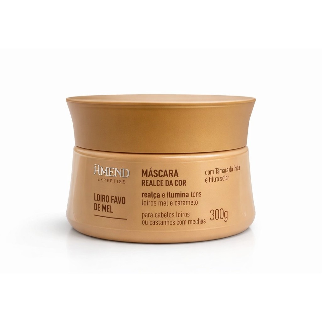 Amend Loiro de Mel Máscara Realce da Cor - 300g em Oferta na Shopee