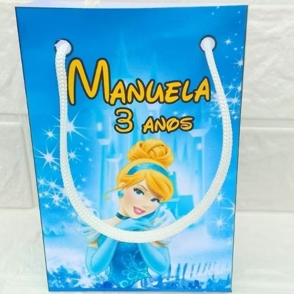 Sacolinhas Personalizadas Cinderela| Lembrancinhas Surpresa |Festa Infantil
