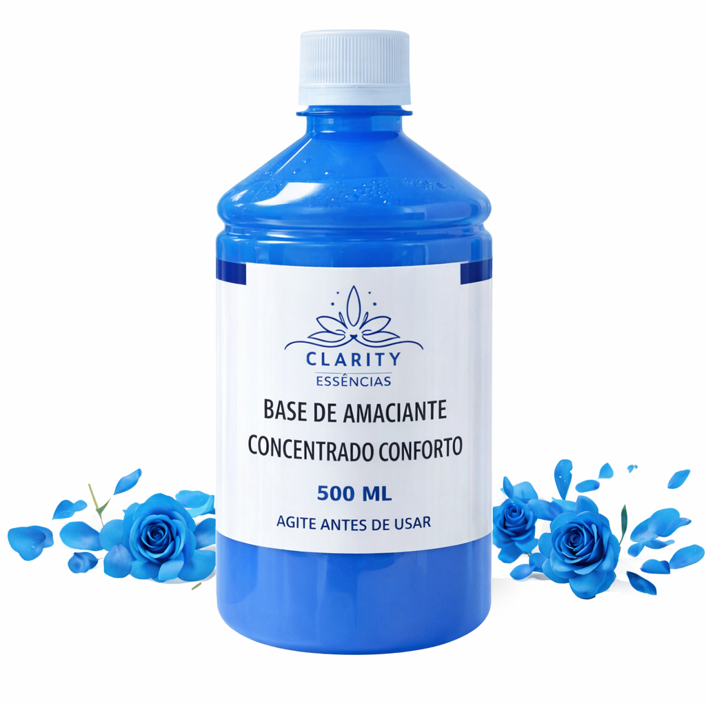 Base Concentrada para Amaciante, Roupas Perfumadas, Macia e Economia 500 ml rende até 50 litros