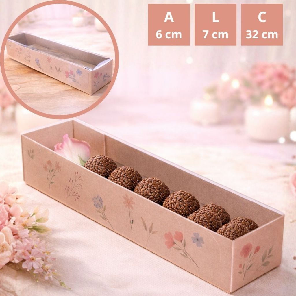 10 CAIXA FLOR E DOCES DIA DAS MÃES FLORES DO CAMPO 32X7X6 cm 5463 ( DIA DAS MÃES IDEIA ) OUTLET — imagem 2 de 2