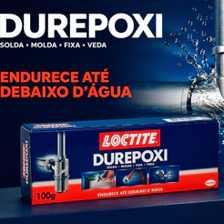 Massa Durepoxi Adesivo P/ Metal Vidro Cerâmica Mármore | 50g | 100g | 250g | Loctite