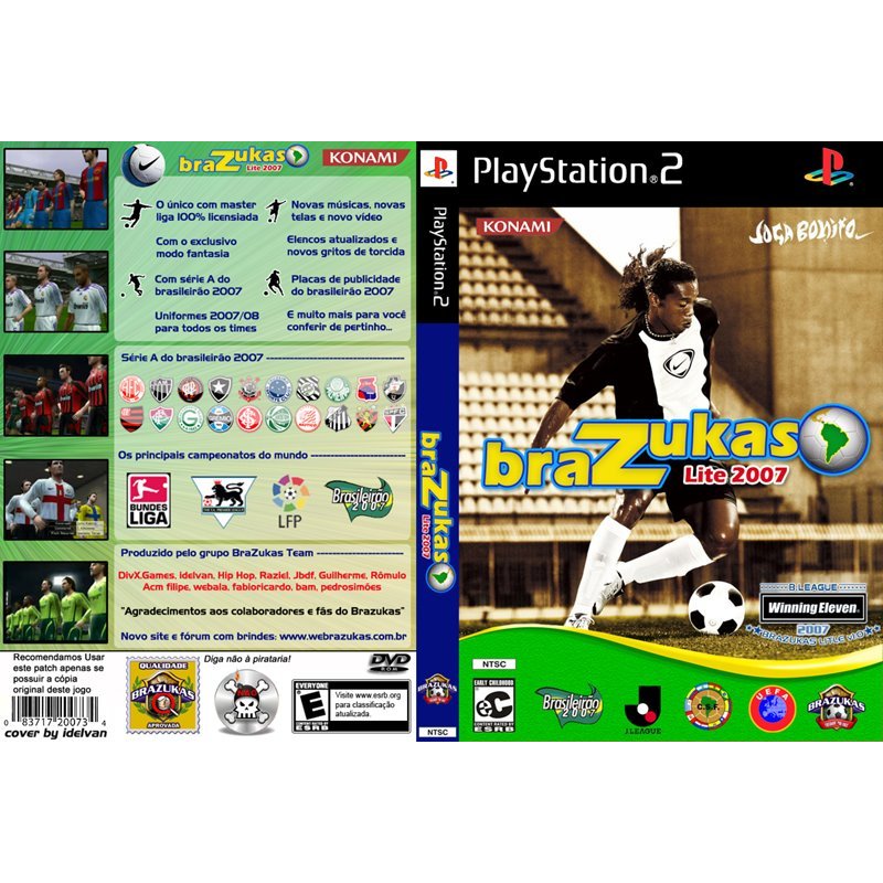 Winning Eleven Brazukas Lite 2007 - Futebol PS2 - Play 2