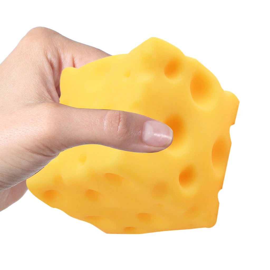 Simulação Forma De Queijo Espremendo Brinquedos Macio Bola De Estresse Engraçado Sensorial Para Crianças Adultos tayenit