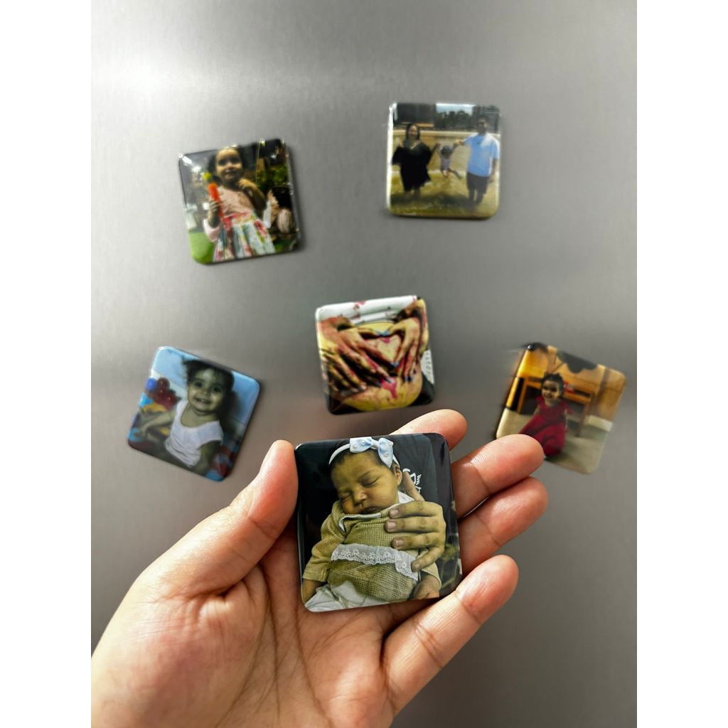 Ímã de Geladeira Personalizado com Foto | Lembrancinha Dia das Mães, Bebê, Infantil | Presente Criativo e Afetivo | Ímã