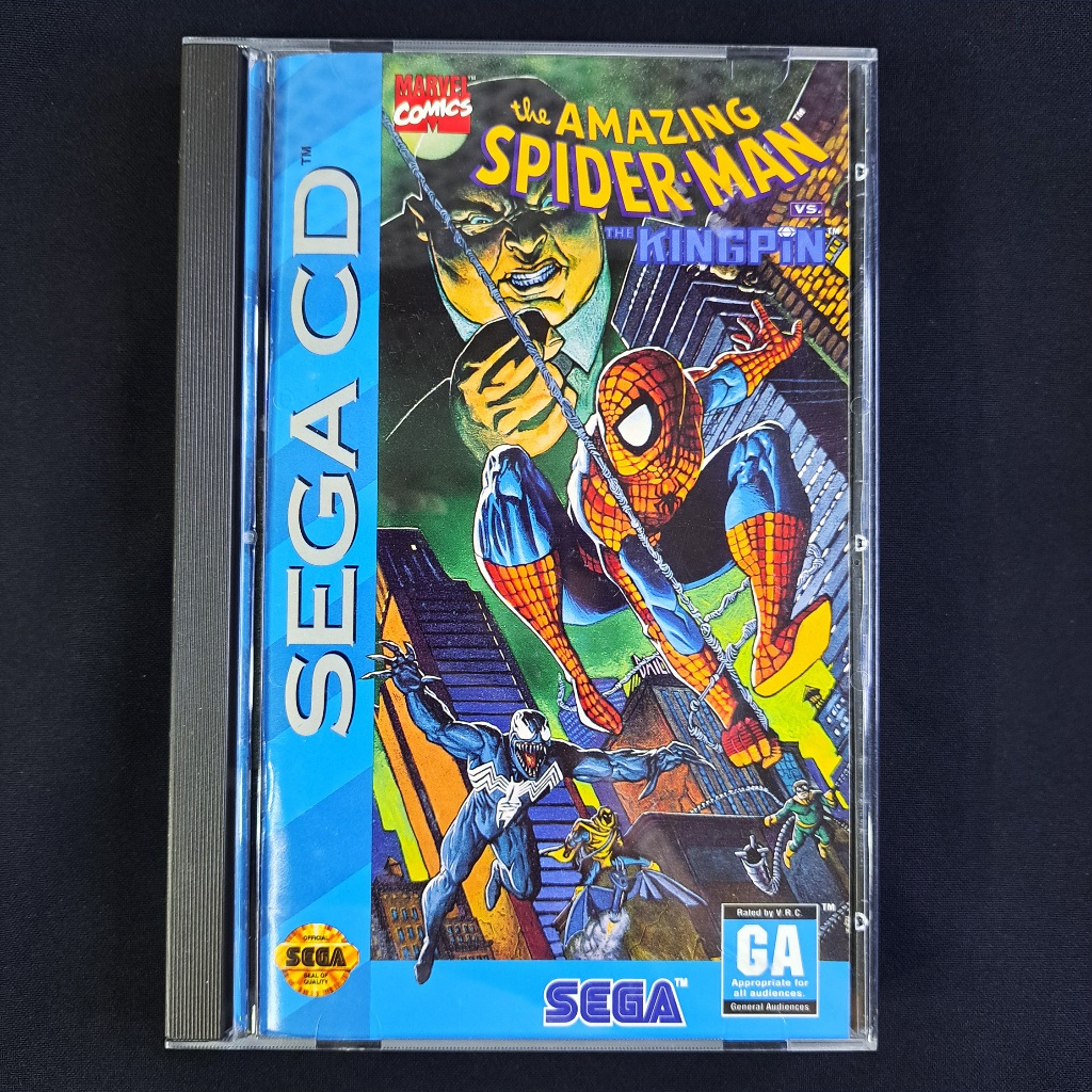 The Amazing Spiderman Vs The Kingpin Original Completo Sega CD Americano - Mega Drive. Longbox