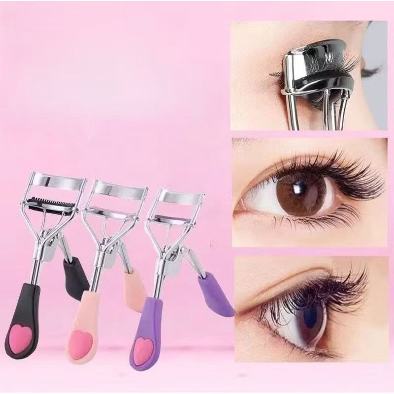 Curvador de cílios modelador curvex para maquiagem profissional rosa bebe