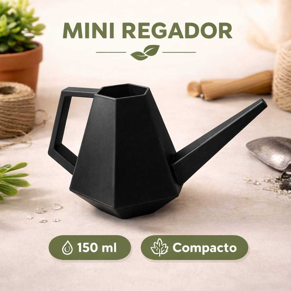 Mini Regador 150ml Decorativo Funcional Plástico Resistente Várias Cores Jardim Plantas