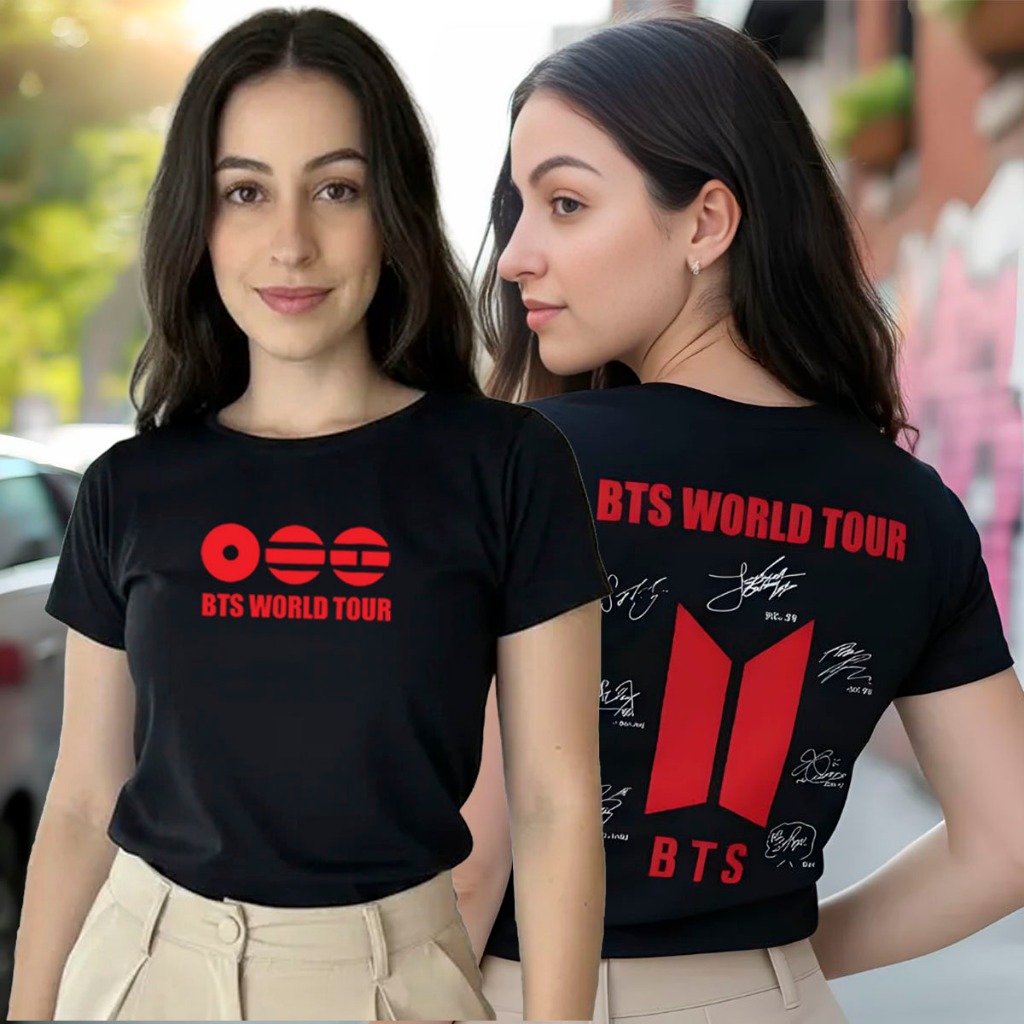 Camiseta BTS Babylook Feminina 100% Algodão