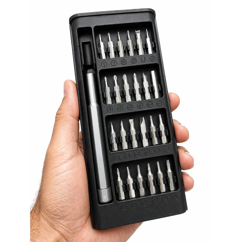 Kit 24 PÇ Chave De Precisão Phillips Fenda Torx Allen + Case