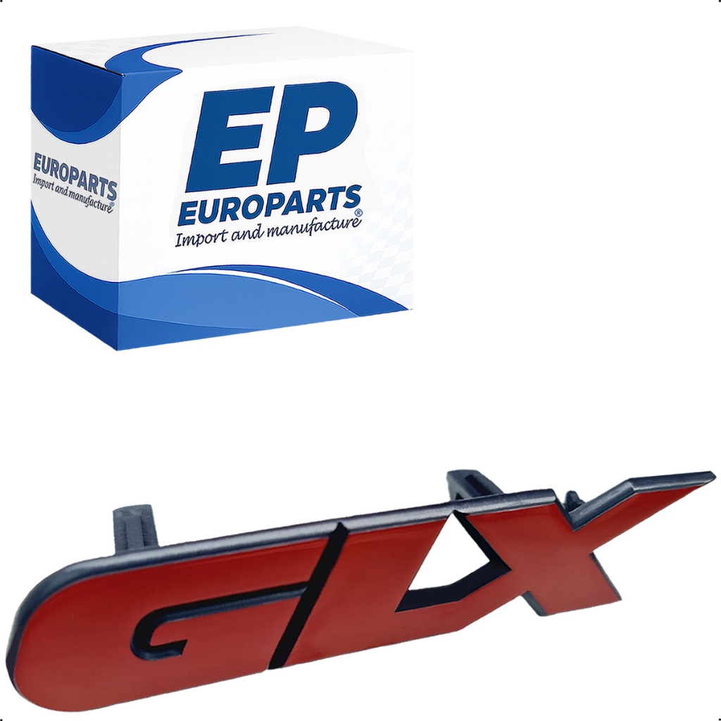 Emblema GLX vermelho para grade frontal de 3 filetes do Golf MK3 GLX 2.0 mexicano