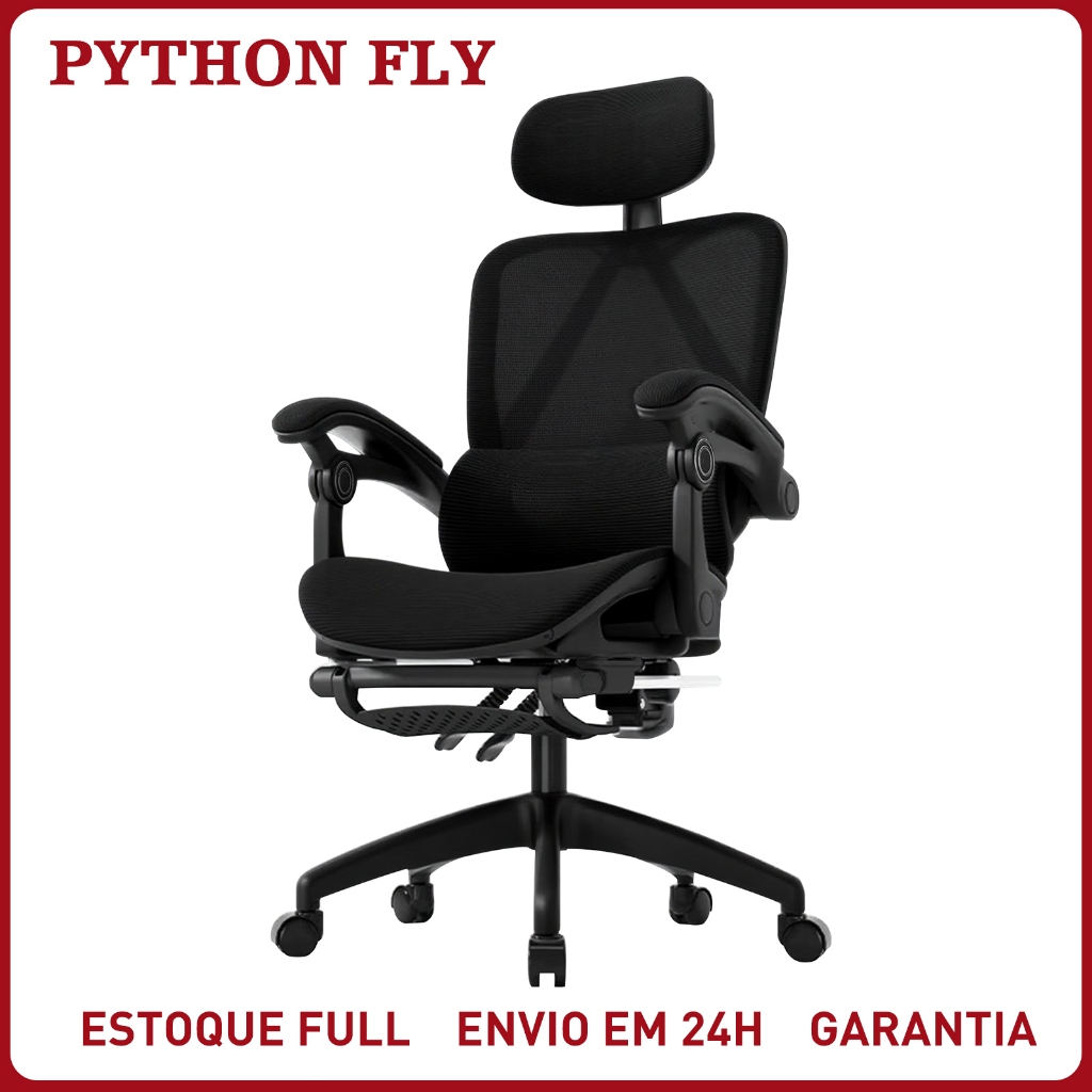 Cadeira Escritório Presidente Ergonômica Giratória Home Office Gamer Reclinável