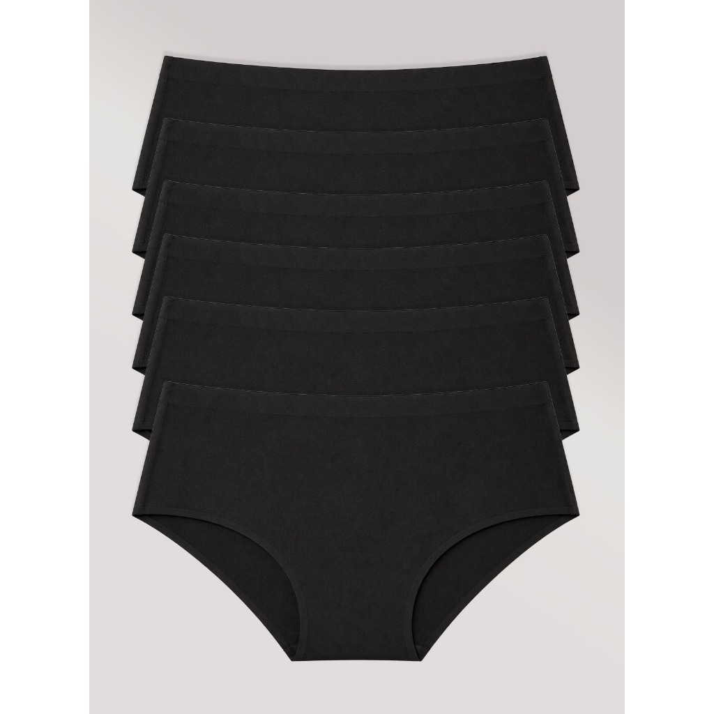 Kit com 6 Calcinha Caleçon Sem Costura Segunda Pele