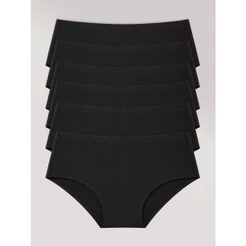 Kit com 6 Calcinha Caleçon Sem Costura Segunda Pele