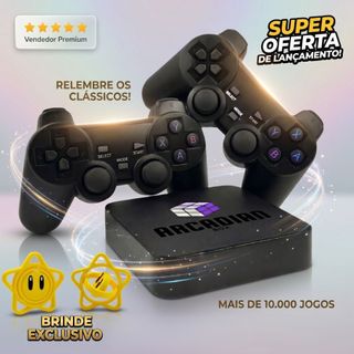 Game Console Retro Arcadian Box Pro com Jogos - Sistema Atualizado 2026