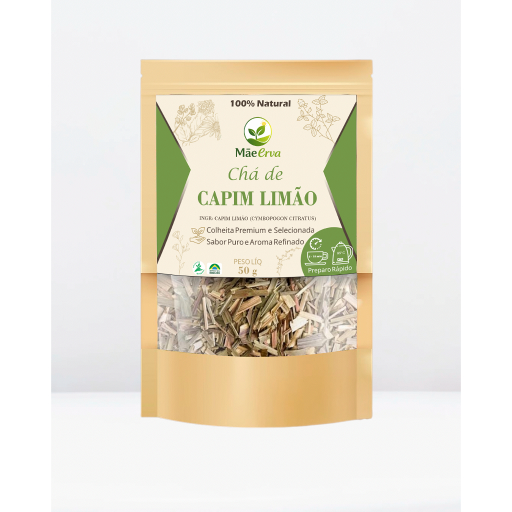 Cha Erva Capim Santo 50g (Capim Limão) 100% Natural Original