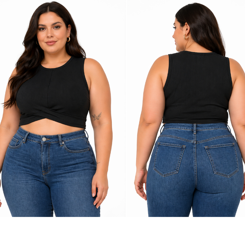 DRAPA - CROPPED PLUS SIZE JULIANA