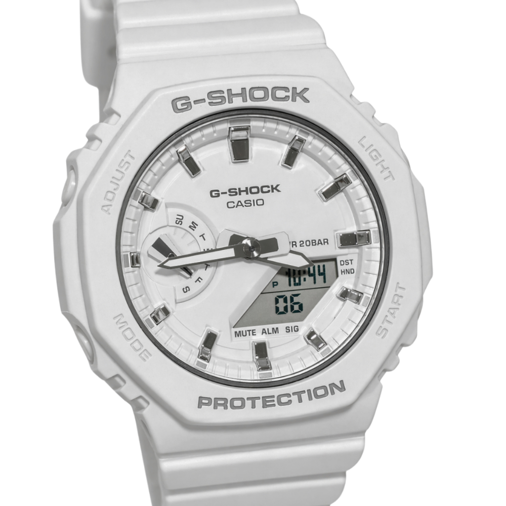 Relógio Casio Analógico e Digital G-Shock Feminino Branco GMA-S2100-7ADR