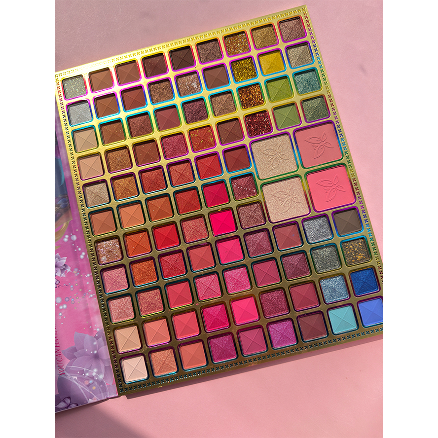 Lové Rain Paleta de Sombras  para Maquiagem Facial Versátil com Sombra Iluminador e Blush