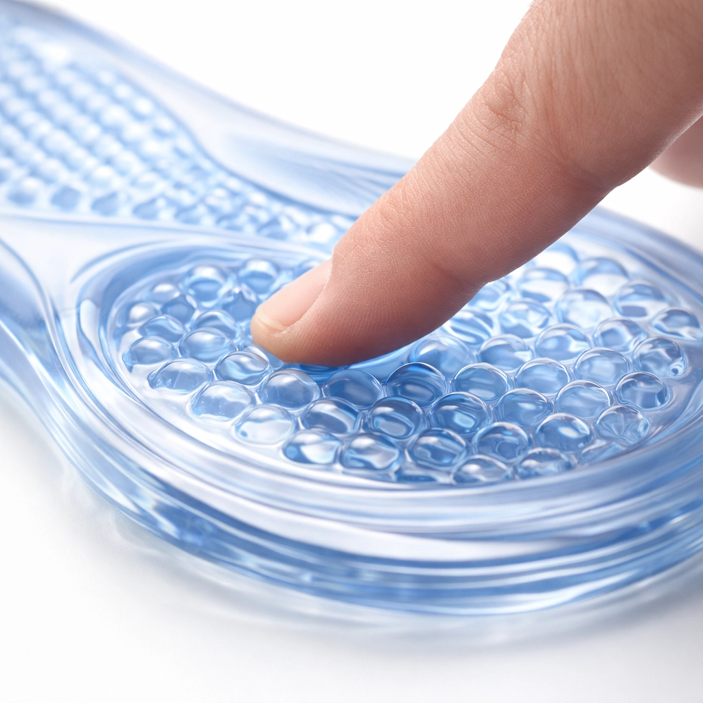 Par de Palmilha Anatômica Ortopédica Gel Silicone Anti Impacto Para Quem Trabalha em Pé.