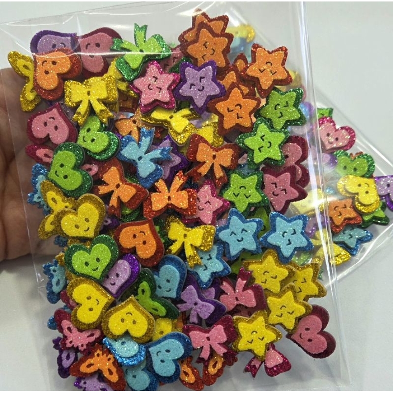 Coleção Mix Mini Pares para Orelinhas Adesivados | Qualidade Mimos Brilhantes