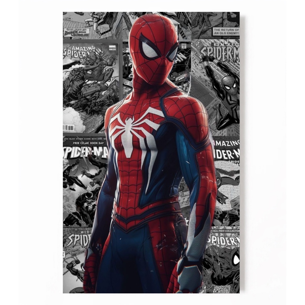 Placa Quadro decorativo homem aranha infantil juvenil meninos marvel herois spider men