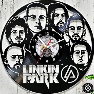 Relógio de parede Linkin Park Feito em disco De Vinil Real Disco de vinil cortado Relógios de parede