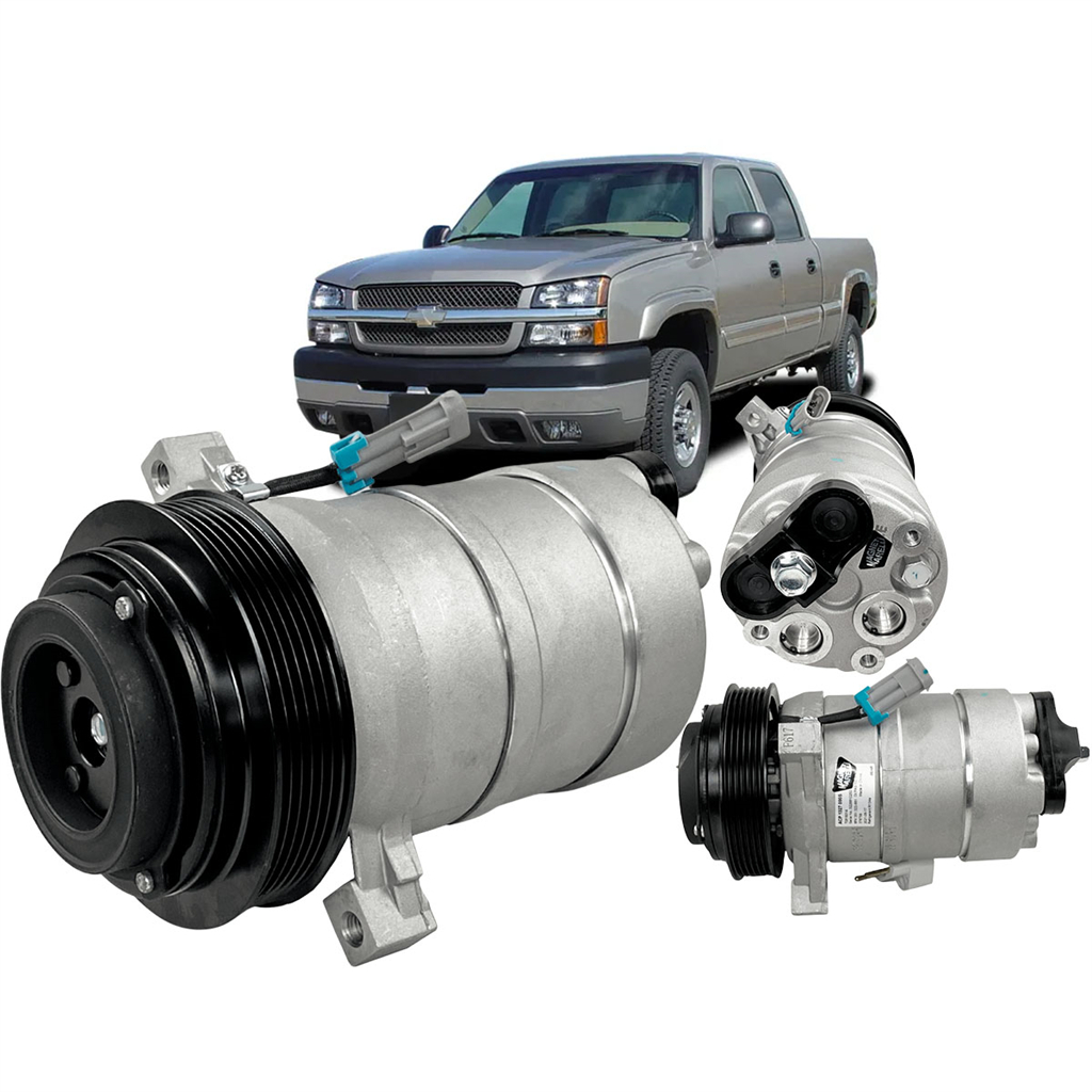 Compressor Ar Condicionado H6 6PK 12V Gm Silverado 1997 Em Diante