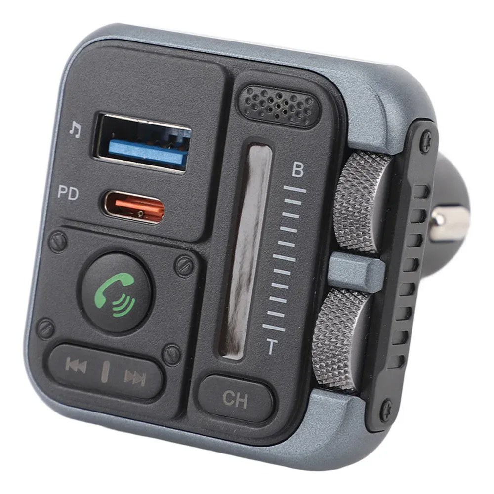 Adaptador Bluetooth para carro - Transmissor FM Bluetooth 5.3, PD 45W