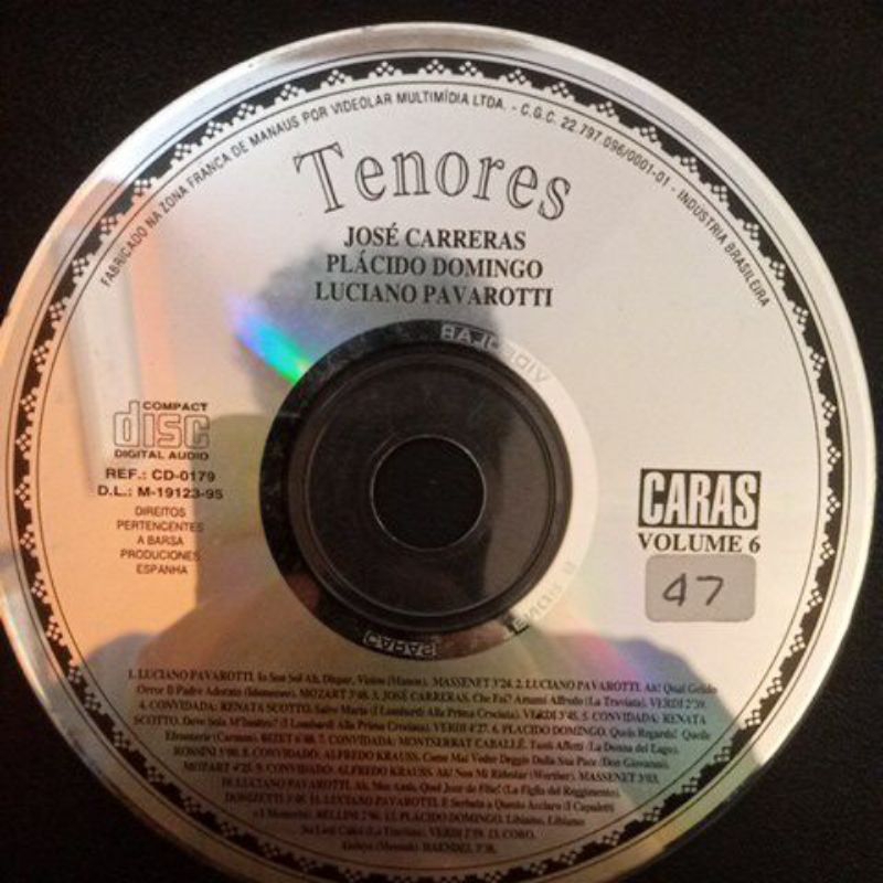 Cd Tenores José Carreras Plácido Domingo Luciano Pavarotti Caras Volume 6