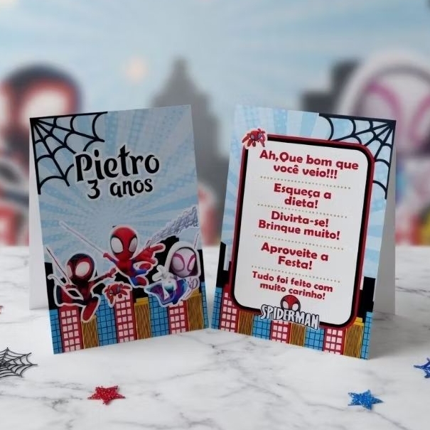 kit Plaquinha de Agradecimento Homem-aranha e Seus Amigos- Centro de Mesa- Personalizados- Lembrancinha- Festa-Decoração