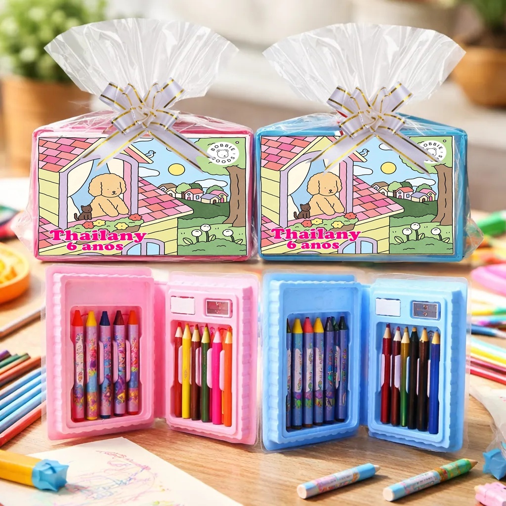 Kit 20 Un Maleta Estojo De Pintura Personalizado Minnie, Mickey e Etc — imagem 2 de 2