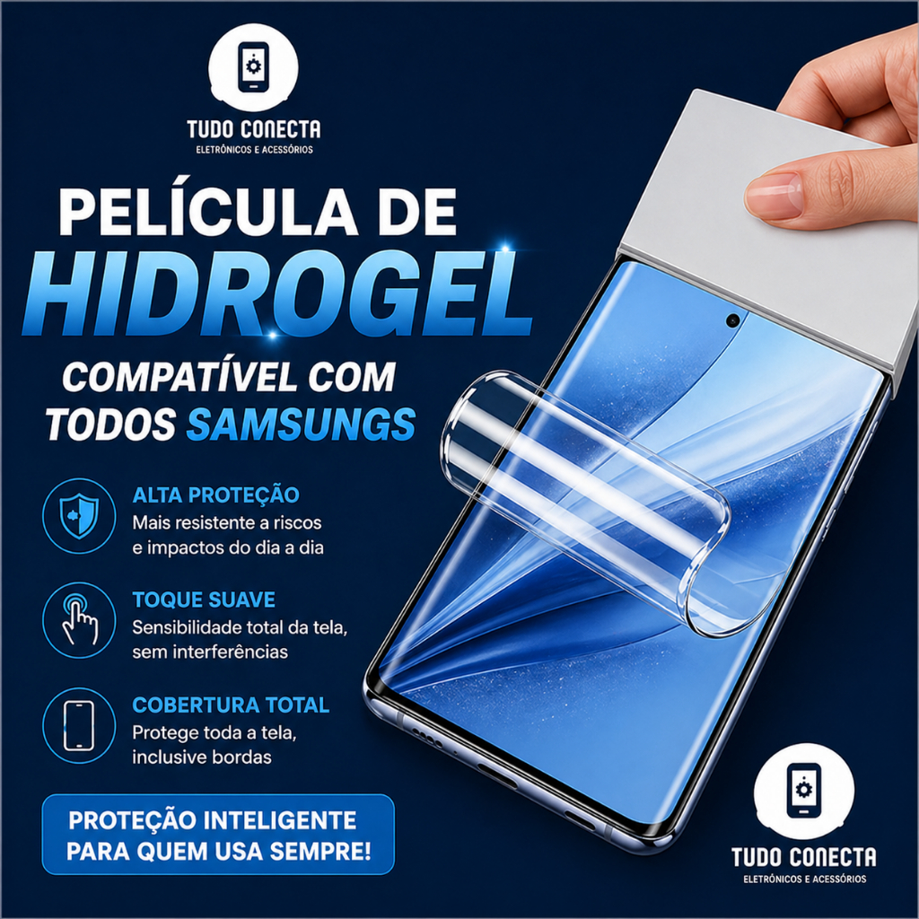 Película Hidrogel HD para Samsung A57/A56/A16/A07/A15/S20e/A06/A54/A17/S23/S24/S26/S25 TDS MODELOS