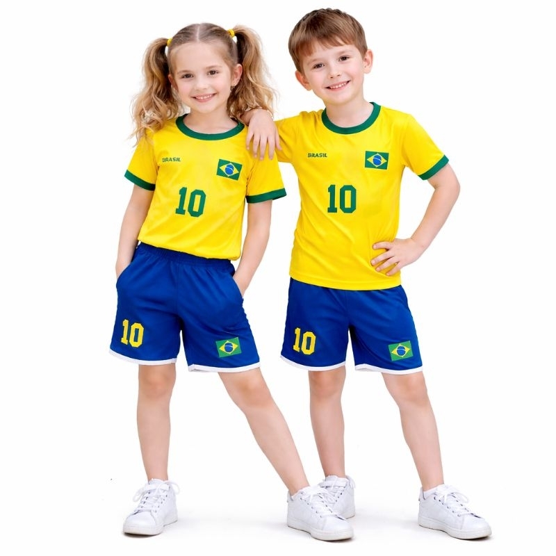 Conjunto Infantil do Brasil Copa do Mundo