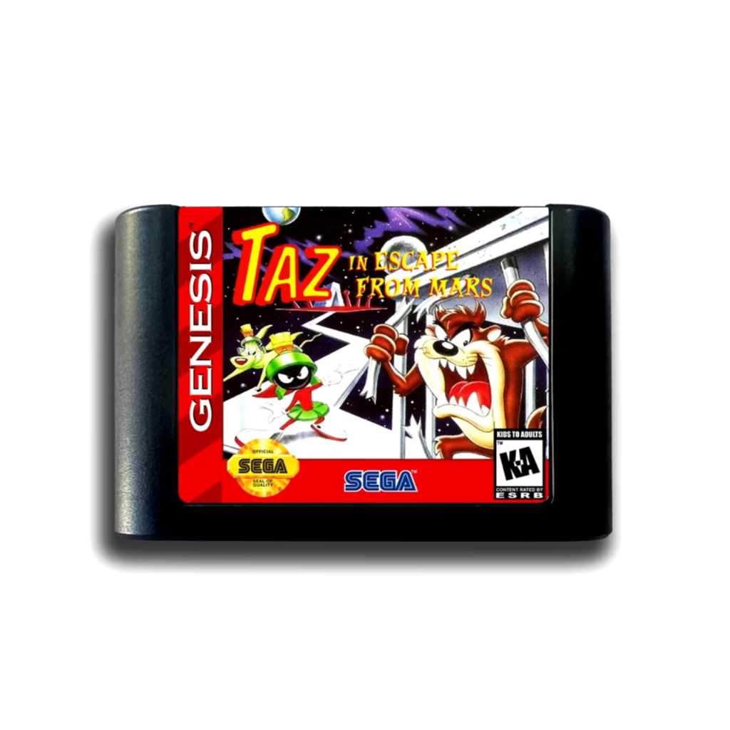 Taz in Scape From Mars Mega Drive Jogo Novo de Alta Qualidade