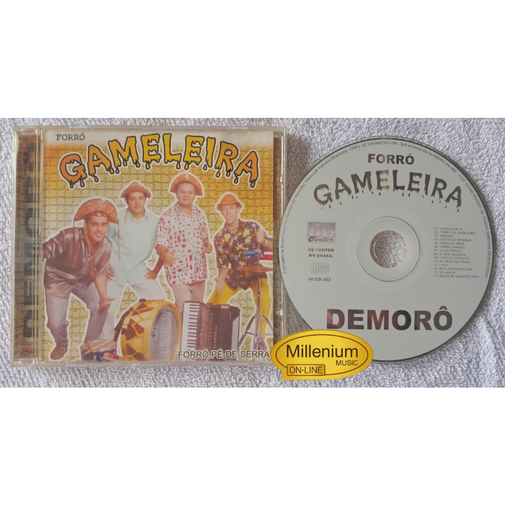 CD Forró  Gameleira  Demorô Forró Pé De Serra 2000 Original Gravadora Colecionador Ótimo Estado