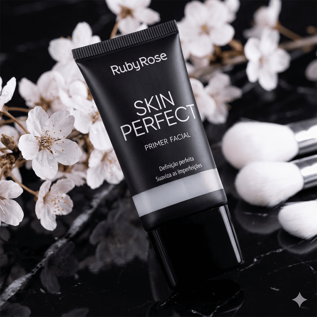 Primer Facial Ruby Rose HB-8086 Skin Perfect – Efeito Blur, Pele Lisa e Sem Oleosidade