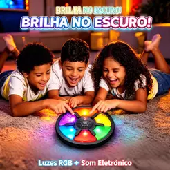 Jogo da Memória Genius de Mesa Interativo, 6 Cores,Luz e Som,5 Níveis,Educativo,Para Toda a Família