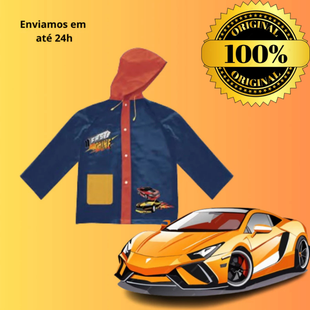 Capa De Chuva Carros - PVC