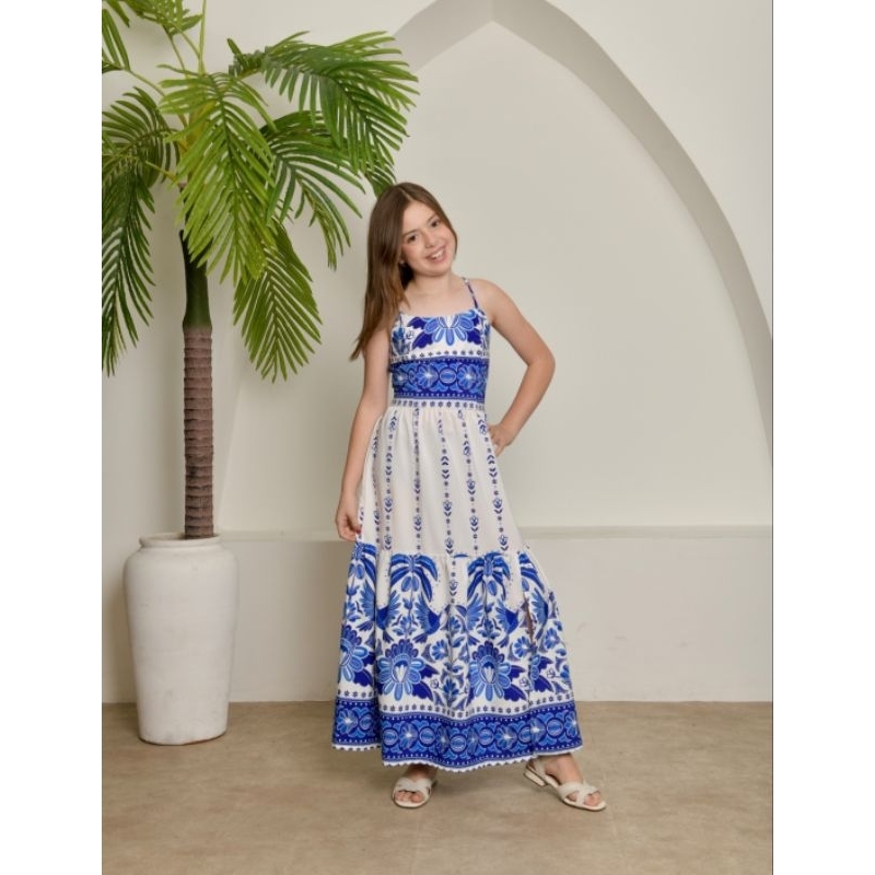 Vestido Feminino Infantojuvenil Longo Arabe