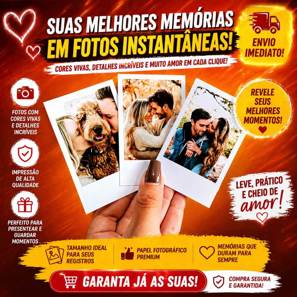 Mini Fotos Full HD Premium | ENVIO IMEDIATOo |  Revelação Profissional